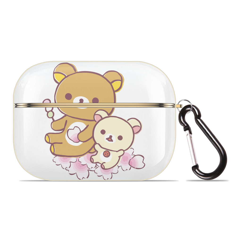 （画像用） リラックマ リラックマ キイロイトリ Rilakkuma Korilakkuma Kiiroitori 【AirPods Pro用】ハードシェル保護ケース｜耐衝撃・防指紋・カラビナ付き商品仕様