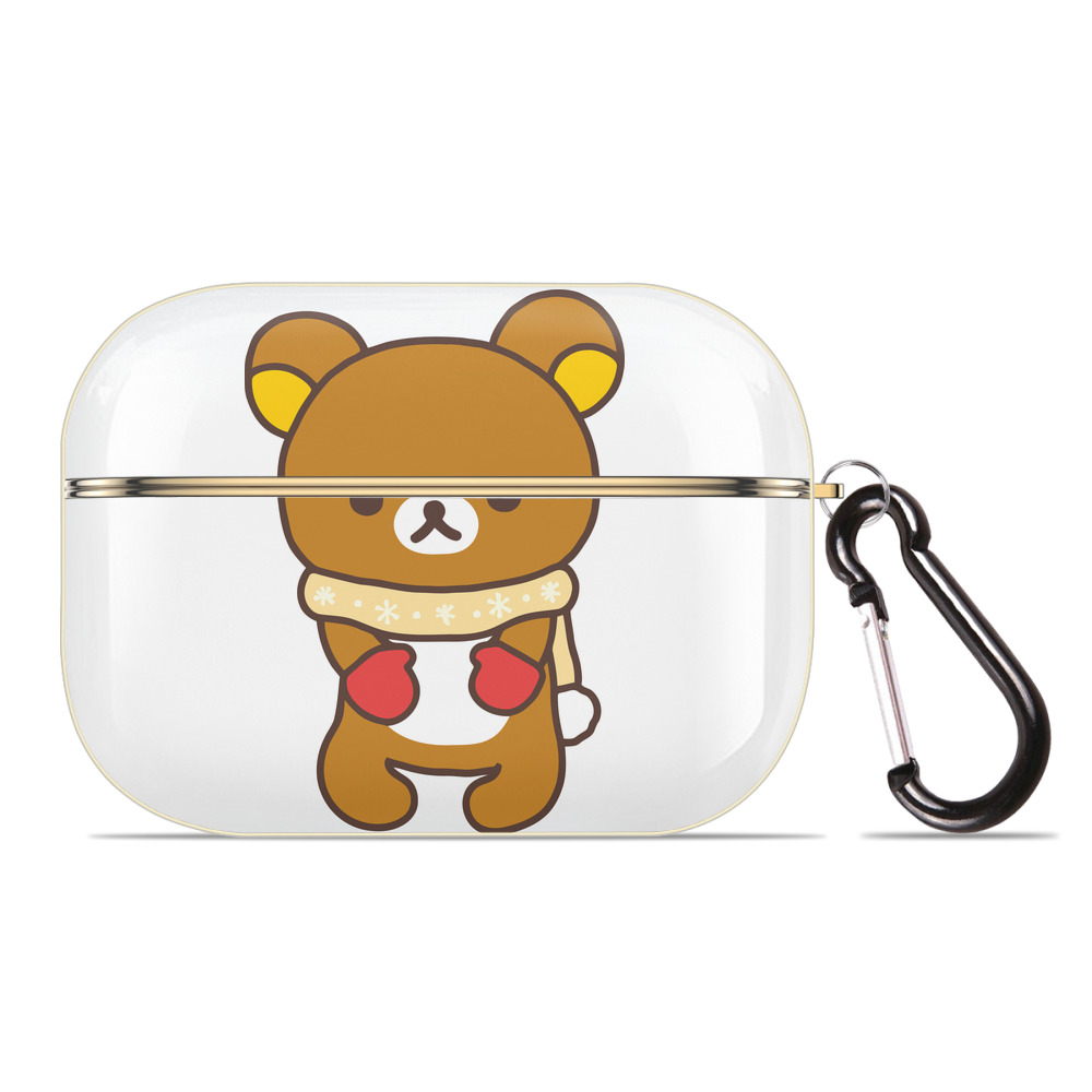 （画像用） リラックマ リラックマ キイロイトリ Rilakkuma Korilakkuma Kiiroitori 【AirPods Pro用】ハードシェル保護ケース｜耐衝撃・防指紋・カラビナ付き商品仕様