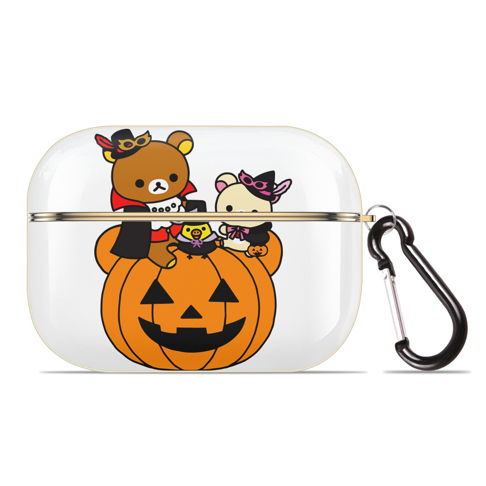 （画像用） リラックマ リラックマ キイロイトリ Rilakkuma Korilakkuma Kiiroitori 【AirPods Pro用】ハードシェル保護ケース｜耐衝撃・防指紋・カラビナ付き商品仕様