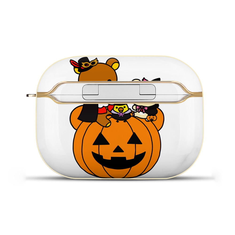 （画像用） リラックマ リラックマ キイロイトリ Rilakkuma Korilakkuma Kiiroitori 【AirPods Pro用】ハードシェル保護ケース｜耐衝撃・防指紋・カラビナ付き商品仕様
