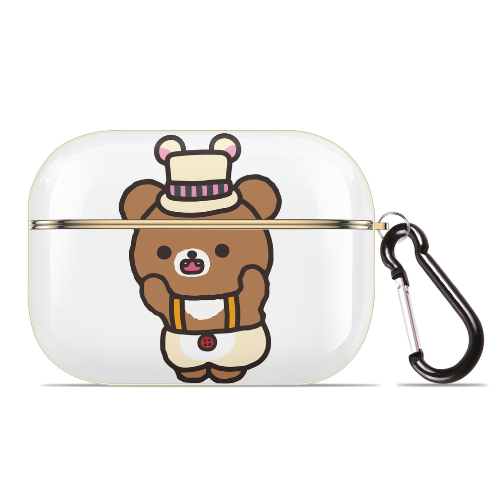 （画像用） リラックマ リラックマ キイロイトリ Rilakkuma Korilakkuma Kiiroitori 【AirPods Pro用】ハードシェル保護ケース｜耐衝撃・防指紋・カラビナ付き商品仕様