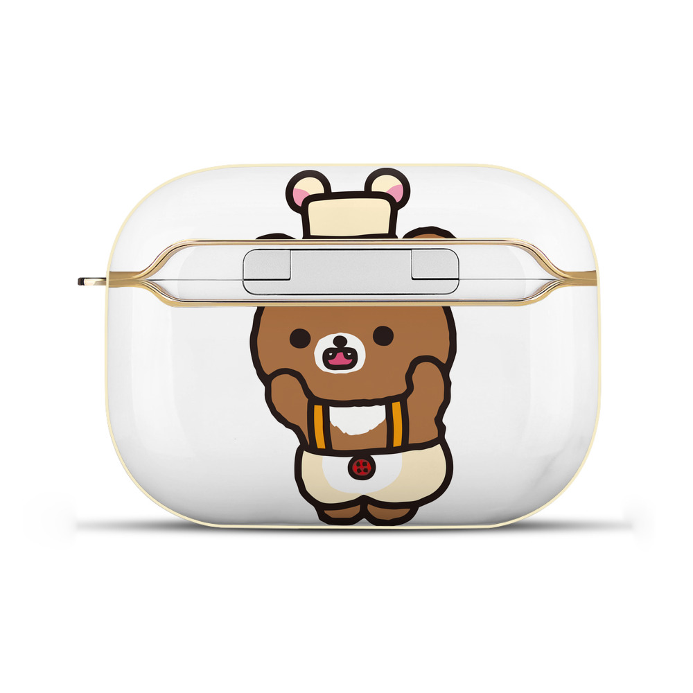 （画像用） リラックマ リラックマ キイロイトリ Rilakkuma Korilakkuma Kiiroitori 【AirPods Pro用】ハードシェル保護ケース｜耐衝撃・防指紋・カラビナ付き商品仕様