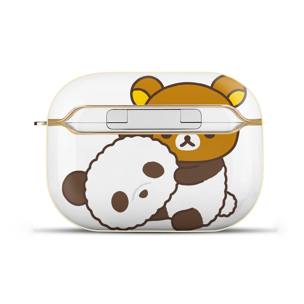 （画像用） リラックマ リラックマ キイロイトリ Rilakkuma Korilakkuma Kiiroitori 【AirPods Pro用】ハードシェル保護ケース｜耐衝撃・防指紋・カラビナ付き商品仕様