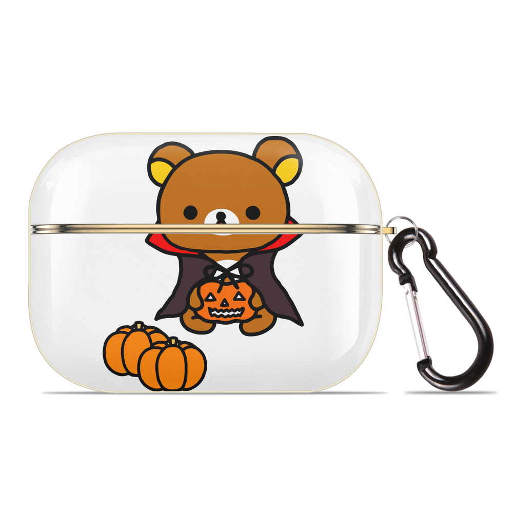 （画像用） リラックマ リラックマ キイロイトリ Rilakkuma Korilakkuma Kiiroitori 【AirPods Pro用】ハードシェル保護ケース｜耐衝撃・防指紋・カラビナ付き商品仕様