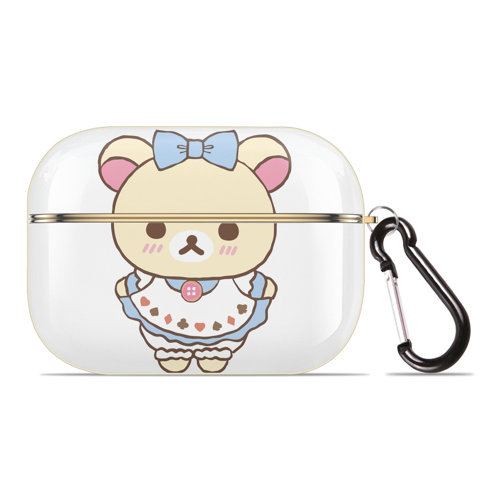 （画像用） リラックマ リラックマ キイロイトリ Rilakkuma Korilakkuma Kiiroitori 【AirPods Pro用】ハードシェル保護ケース｜耐衝撃・防指紋・カラビナ付き商品仕様