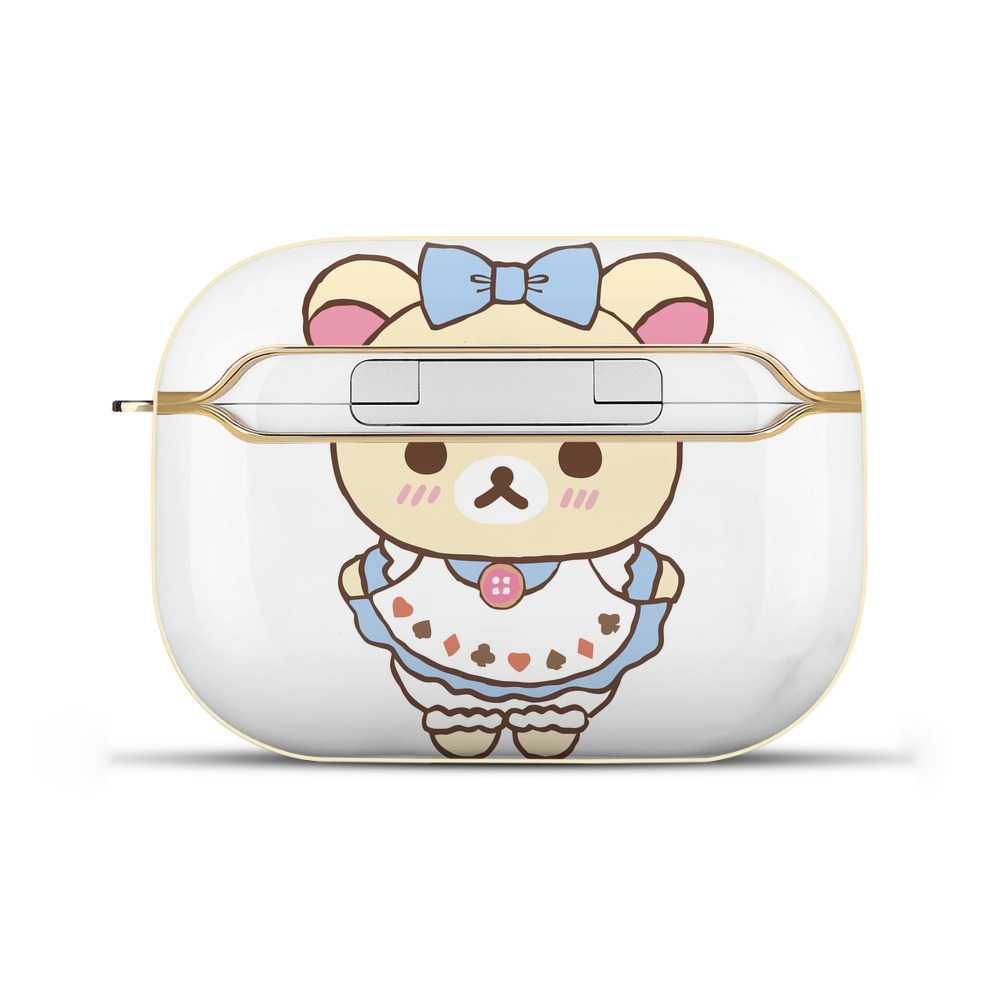 （画像用） リラックマ リラックマ キイロイトリ Rilakkuma Korilakkuma Kiiroitori 【AirPods Pro用】ハードシェル保護ケース｜耐衝撃・防指紋・カラビナ付き商品仕様