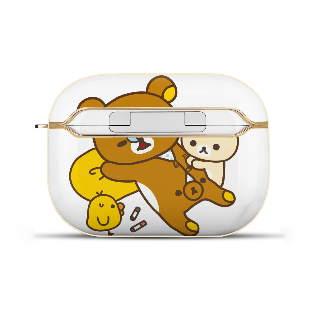 （画像用） リラックマ リラックマ キイロイトリ Rilakkuma Korilakkuma Kiiroitori 【AirPods Pro用】ハードシェル保護ケース｜耐衝撃・防指紋・カラビナ付き商品仕様
