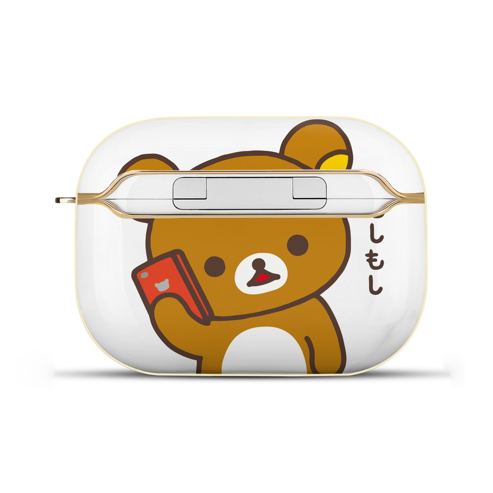 （画像用） リラックマ リラックマ キイロイトリ Rilakkuma Korilakkuma Kiiroitori 【AirPods Pro用】ハードシェル保護ケース｜耐衝撃・防指紋・カラビナ付き商品仕様