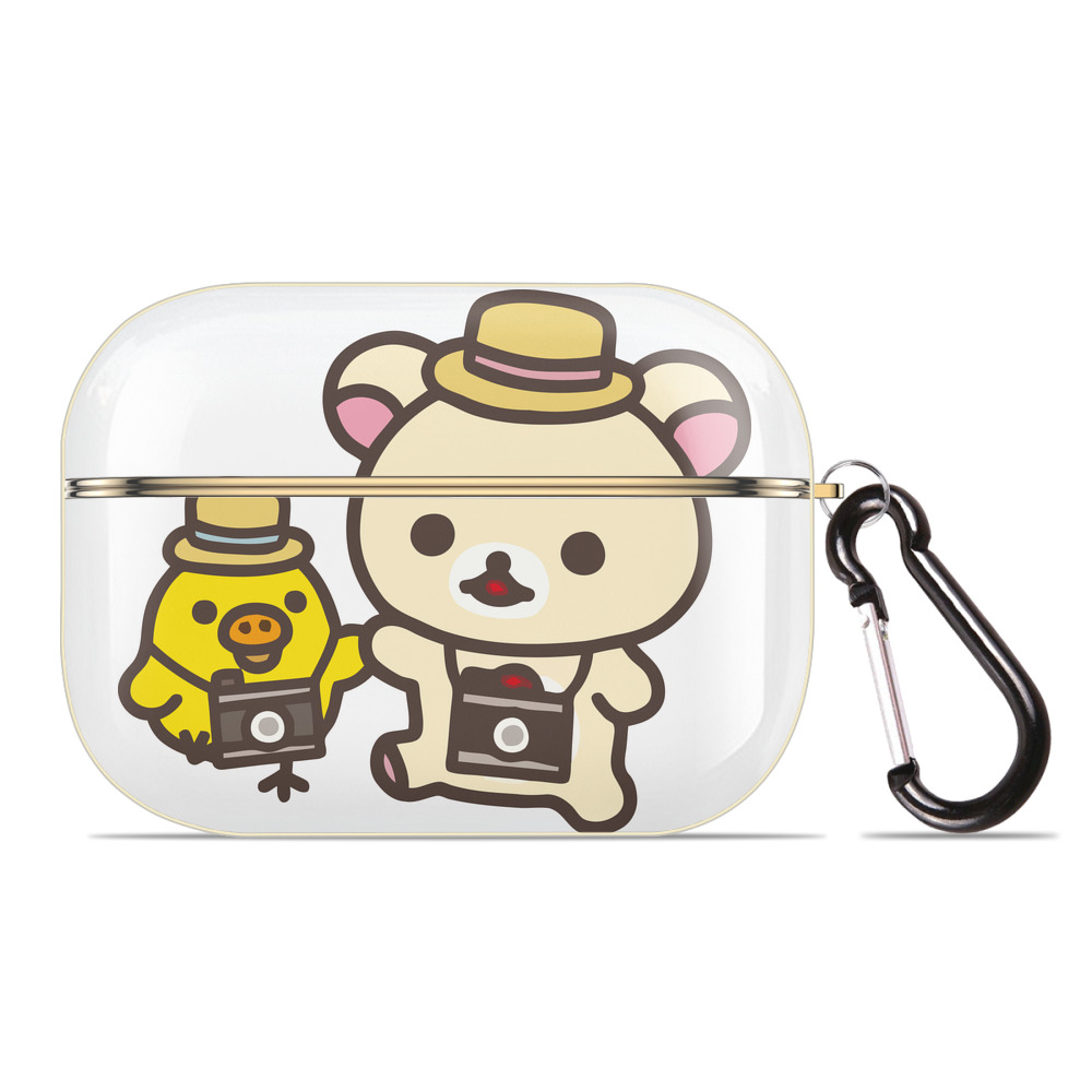 （画像用） リラックマ リラックマ キイロイトリ Rilakkuma Korilakkuma Kiiroitori 【AirPods Pro用】ハードシェル保護ケース｜耐衝撃・防指紋・カラビナ付き商品仕様