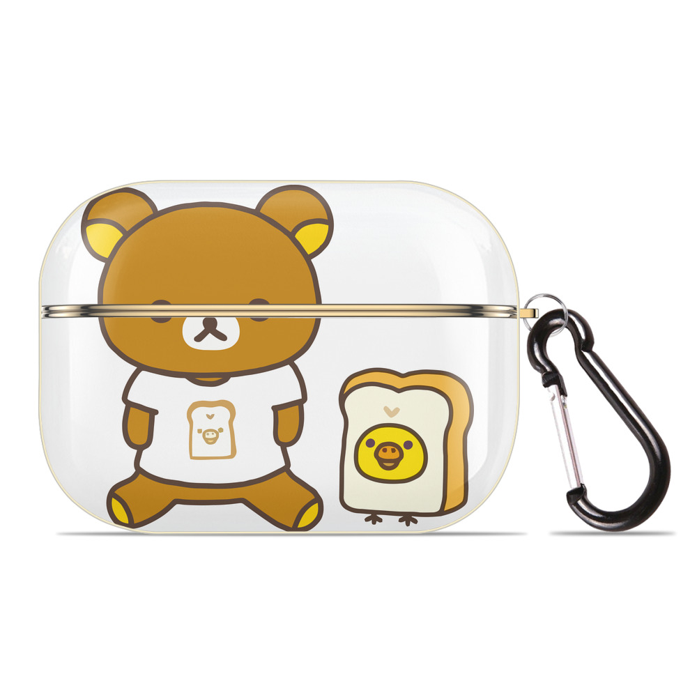 （画像用） リラックマ リラックマ キイロイトリ Rilakkuma Korilakkuma Kiiroitori 【AirPods Pro用】ハードシェル保護ケース｜耐衝撃・防指紋・カラビナ付き商品仕様