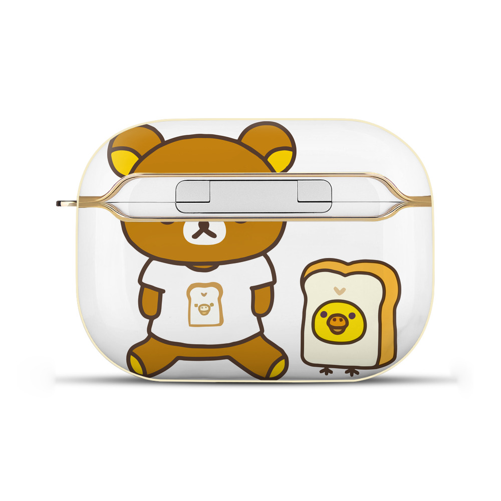 （画像用） リラックマ リラックマ キイロイトリ Rilakkuma Korilakkuma Kiiroitori 【AirPods Pro用】ハードシェル保護ケース｜耐衝撃・防指紋・カラビナ付き商品仕様