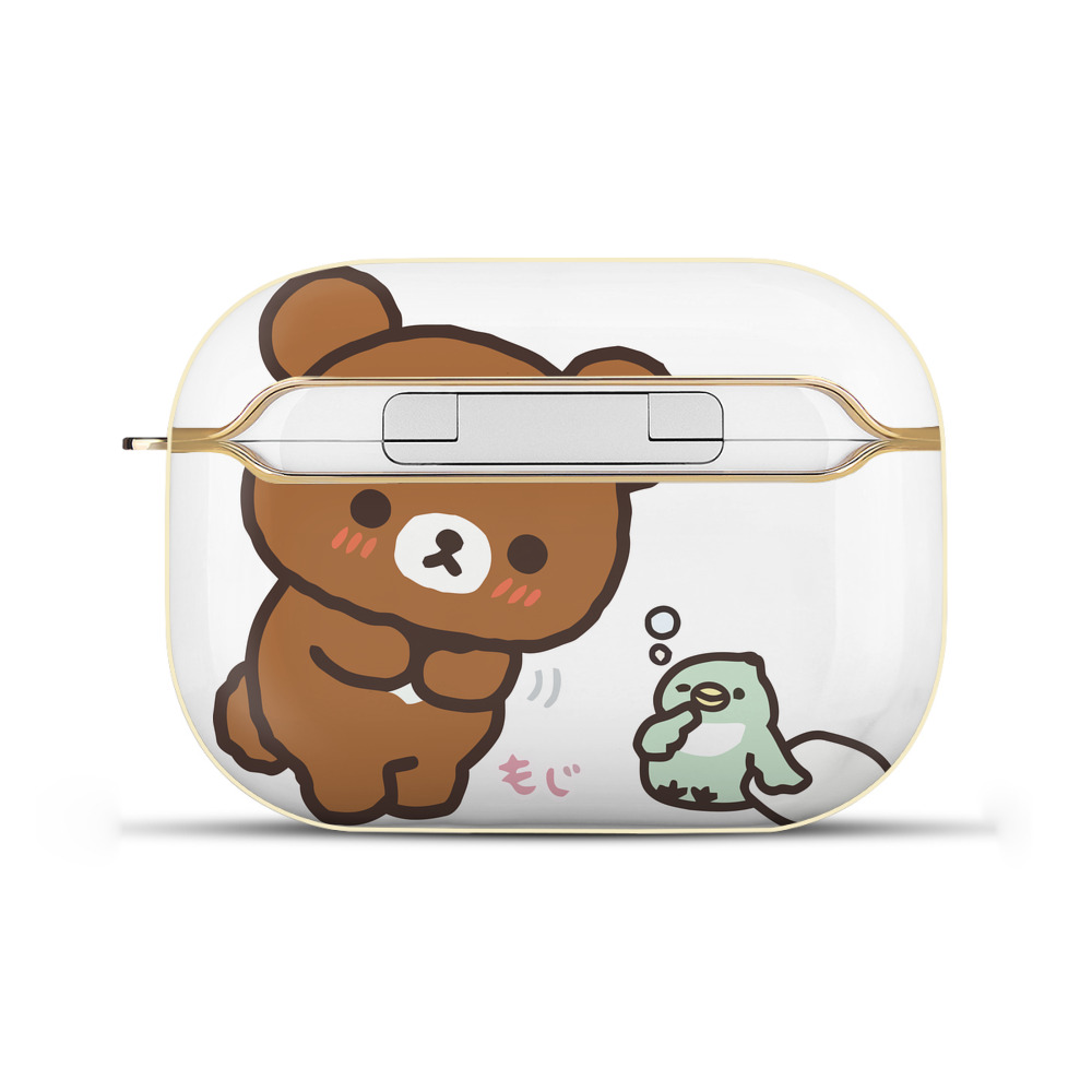 （画像用） リラックマ リラックマ キイロイトリ Rilakkuma Korilakkuma Kiiroitori 【AirPods Pro用】ハードシェル保護ケース｜耐衝撃・防指紋・カラビナ付き商品仕様
