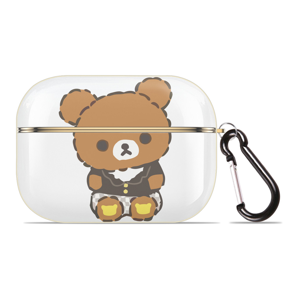 （画像用） リラックマ リラックマ キイロイトリ Rilakkuma Korilakkuma Kiiroitori 【AirPods Pro用】ハードシェル保護ケース｜耐衝撃・防指紋・カラビナ付き商品仕様