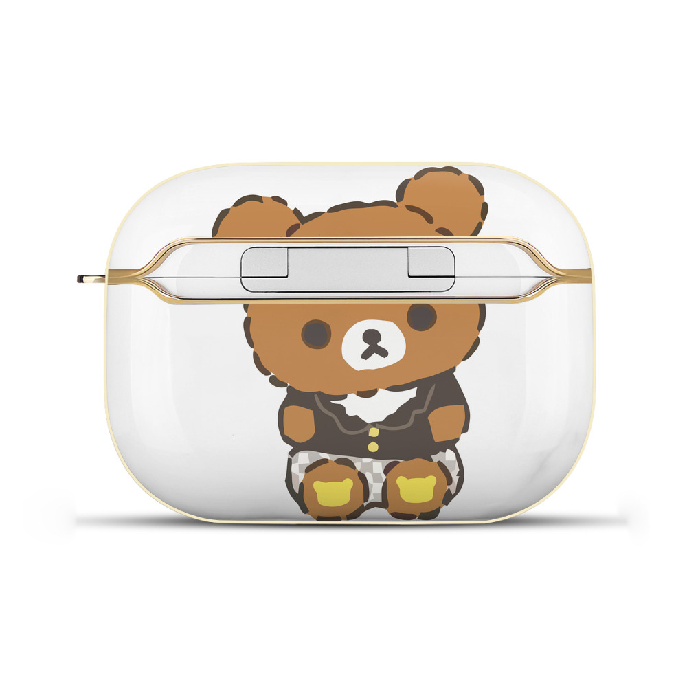 （画像用） リラックマ リラックマ キイロイトリ Rilakkuma Korilakkuma Kiiroitori 【AirPods Pro用】ハードシェル保護ケース｜耐衝撃・防指紋・カラビナ付き商品仕様