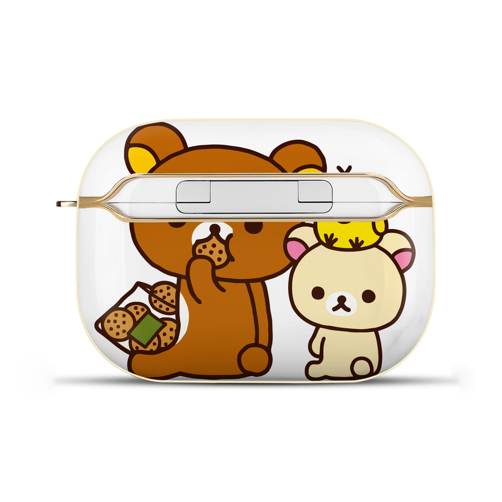 （画像用） リラックマ リラックマ キイロイトリ Rilakkuma Korilakkuma Kiiroitori 【AirPods Pro用】ハードシェル保護ケース｜耐衝撃・防指紋・カラビナ付き商品仕様