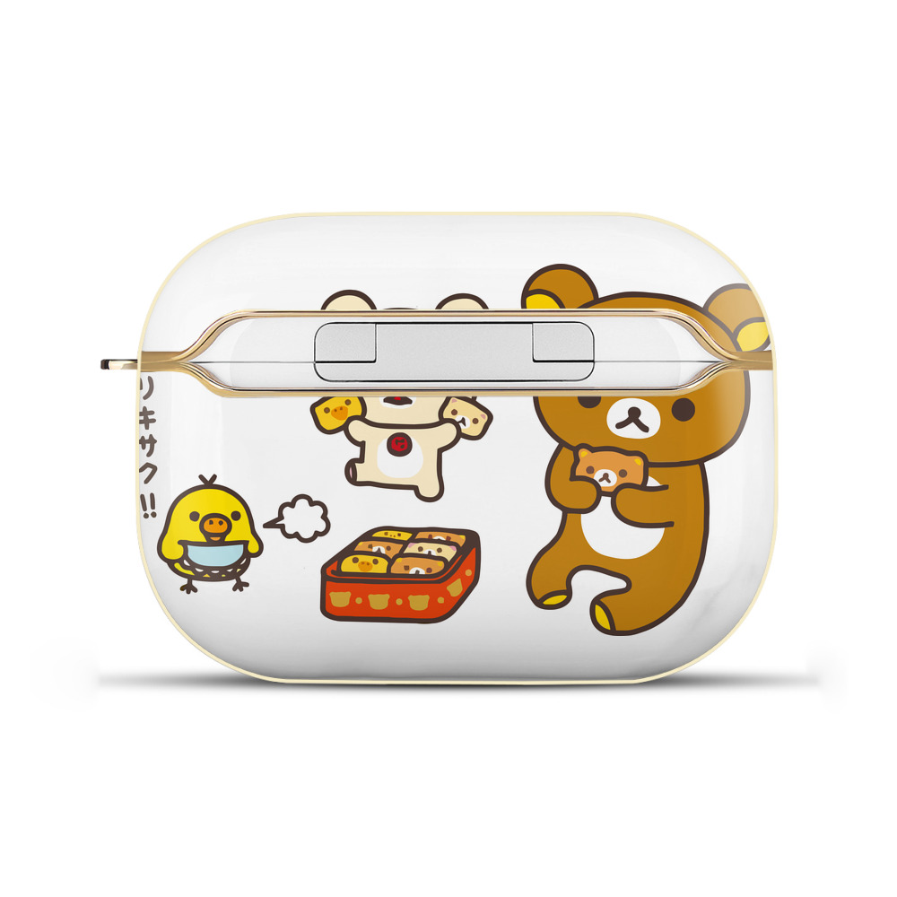 （画像用） リラックマ リラックマ キイロイトリ Rilakkuma Korilakkuma Kiiroitori 【AirPods Pro用】ハードシェル保護ケース｜耐衝撃・防指紋・カラビナ付き商品仕様