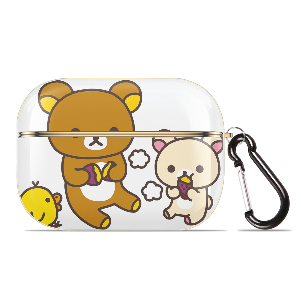 （画像用） リラックマ リラックマ キイロイトリ Rilakkuma Korilakkuma Kiiroitori 【AirPods Pro用】ハードシェル保護ケース｜耐衝撃・防指紋・カラビナ付き商品仕様