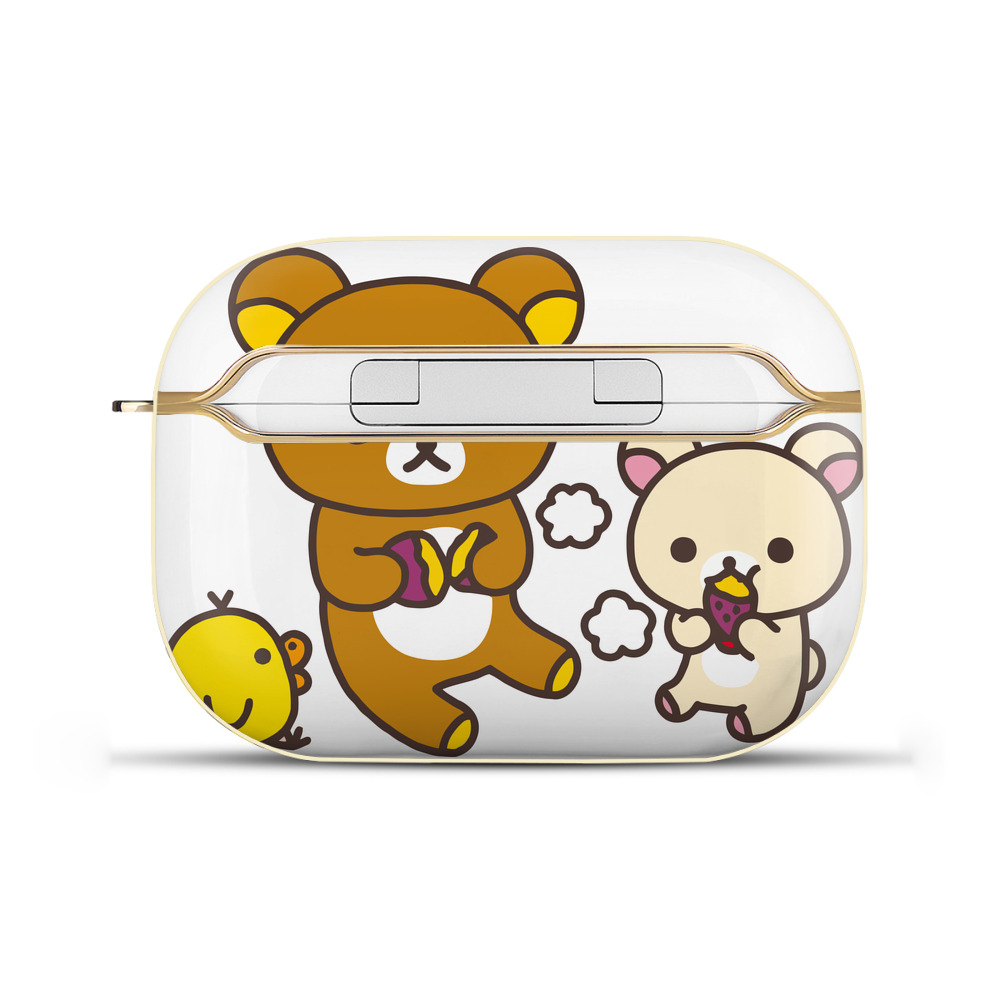 （画像用） リラックマ リラックマ キイロイトリ Rilakkuma Korilakkuma Kiiroitori 【AirPods Pro用】ハードシェル保護ケース｜耐衝撃・防指紋・カラビナ付き商品仕様