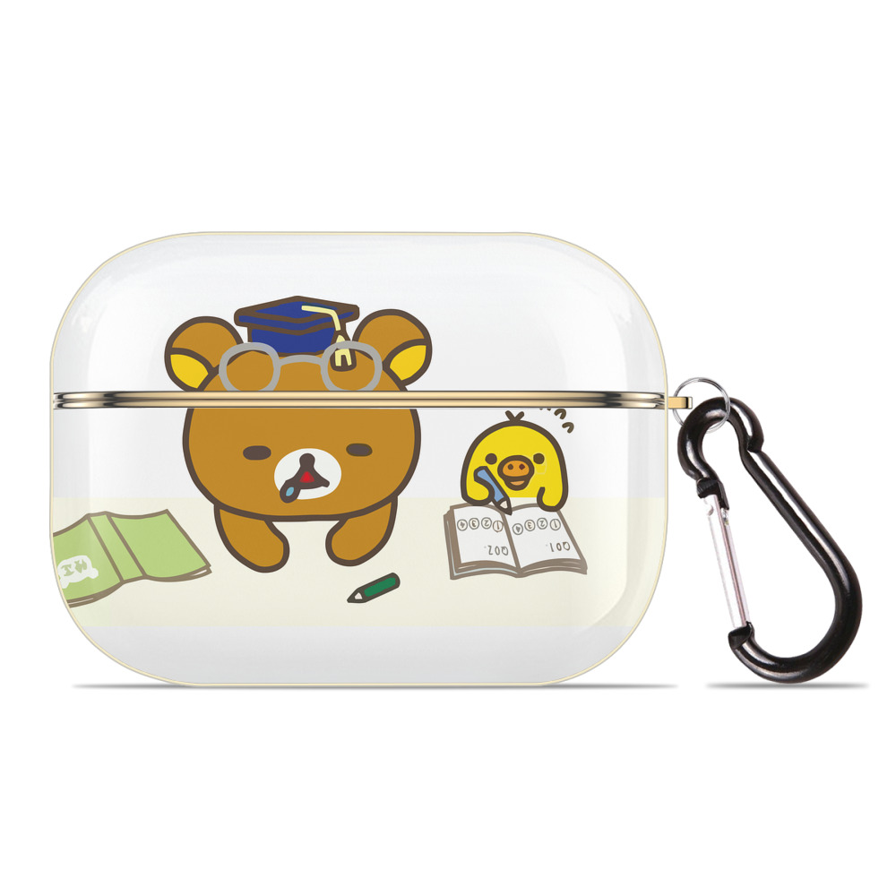 （画像用） リラックマ リラックマ キイロイトリ Rilakkuma Korilakkuma Kiiroitori 【AirPods Pro用】ハードシェル保護ケース｜耐衝撃・防指紋・カラビナ付き商品仕様
