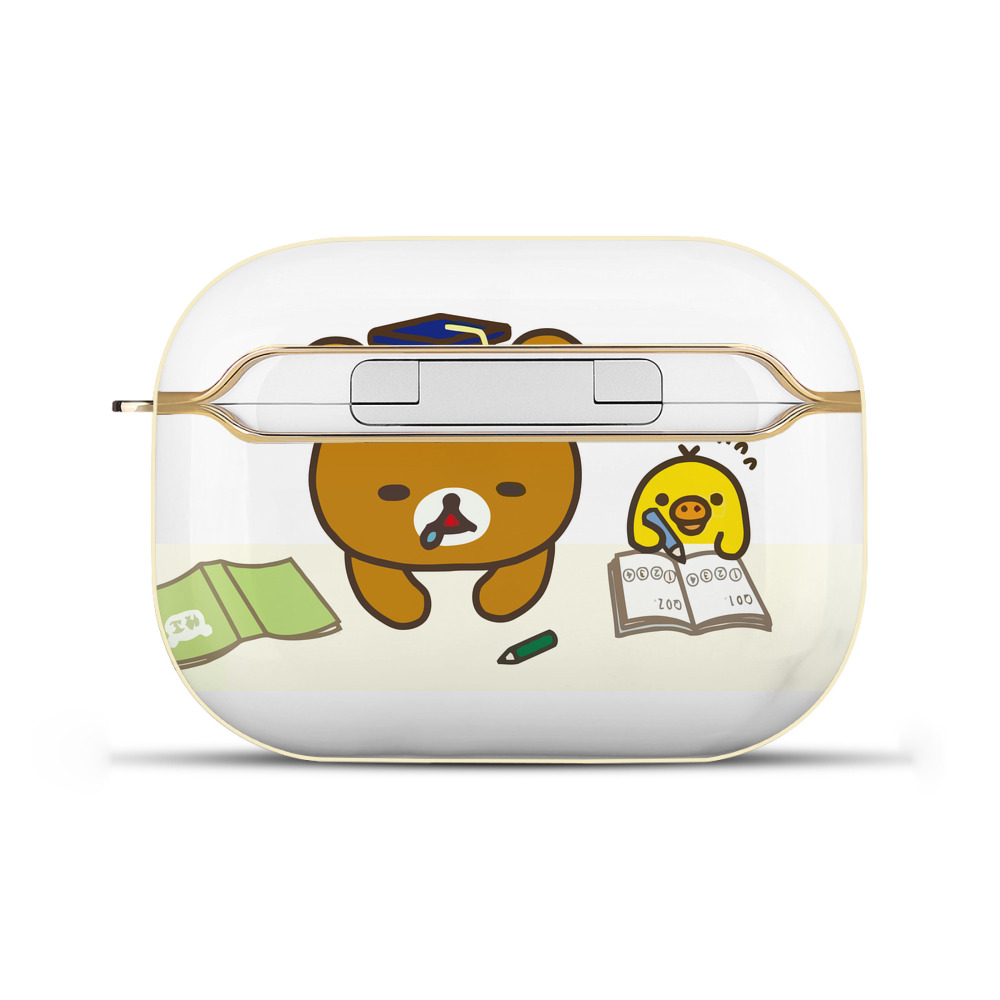 （画像用） リラックマ リラックマ キイロイトリ Rilakkuma Korilakkuma Kiiroitori 【AirPods Pro用】ハードシェル保護ケース｜耐衝撃・防指紋・カラビナ付き商品仕様
