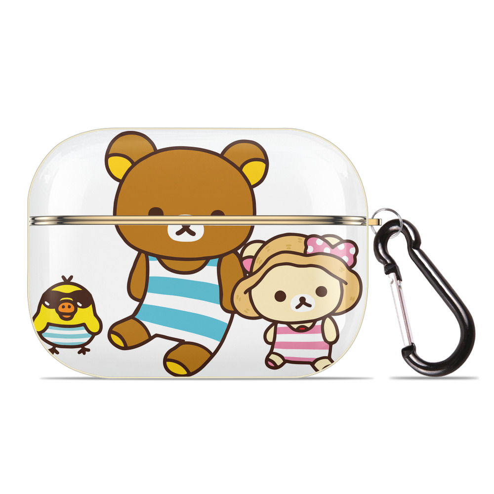 （画像用） リラックマ リラックマ キイロイトリ Rilakkuma Korilakkuma Kiiroitori 【AirPods Pro用】ハードシェル保護ケース｜耐衝撃・防指紋・カラビナ付き商品仕様