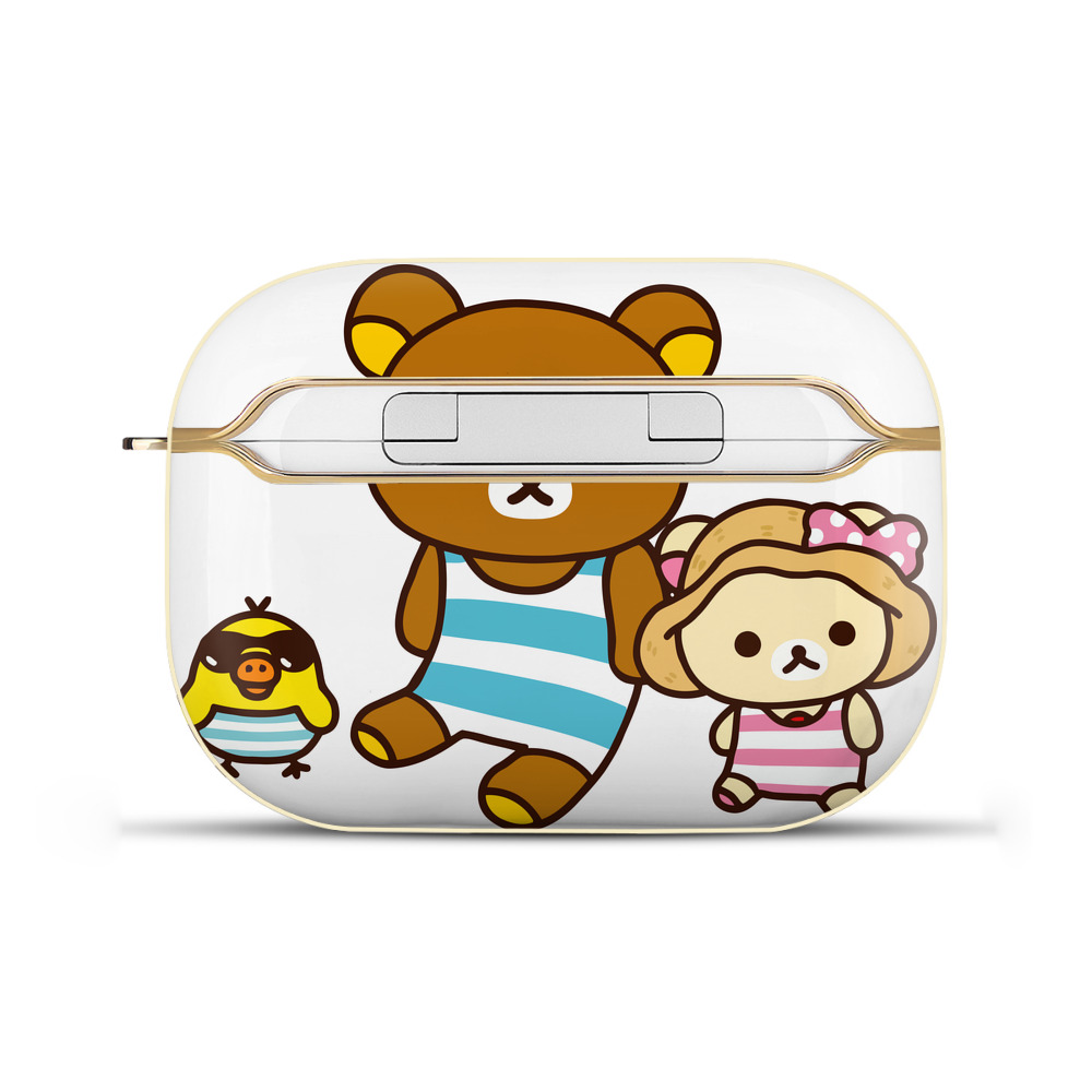 （画像用） リラックマ リラックマ キイロイトリ Rilakkuma Korilakkuma Kiiroitori 【AirPods Pro用】ハードシェル保護ケース｜耐衝撃・防指紋・カラビナ付き商品仕様