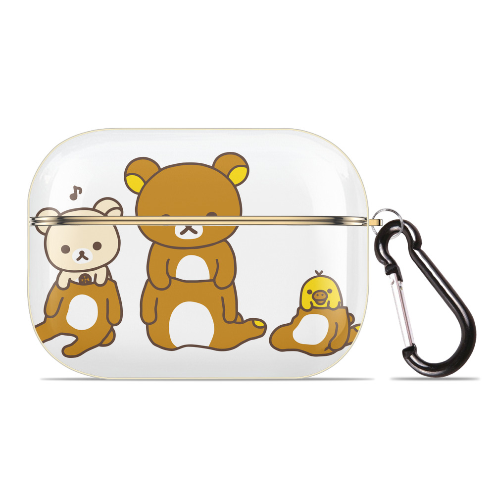 （画像用） リラックマ リラックマ キイロイトリ Rilakkuma Korilakkuma Kiiroitori 【AirPods Pro用】ハードシェル保護ケース｜耐衝撃・防指紋・カラビナ付き商品仕様