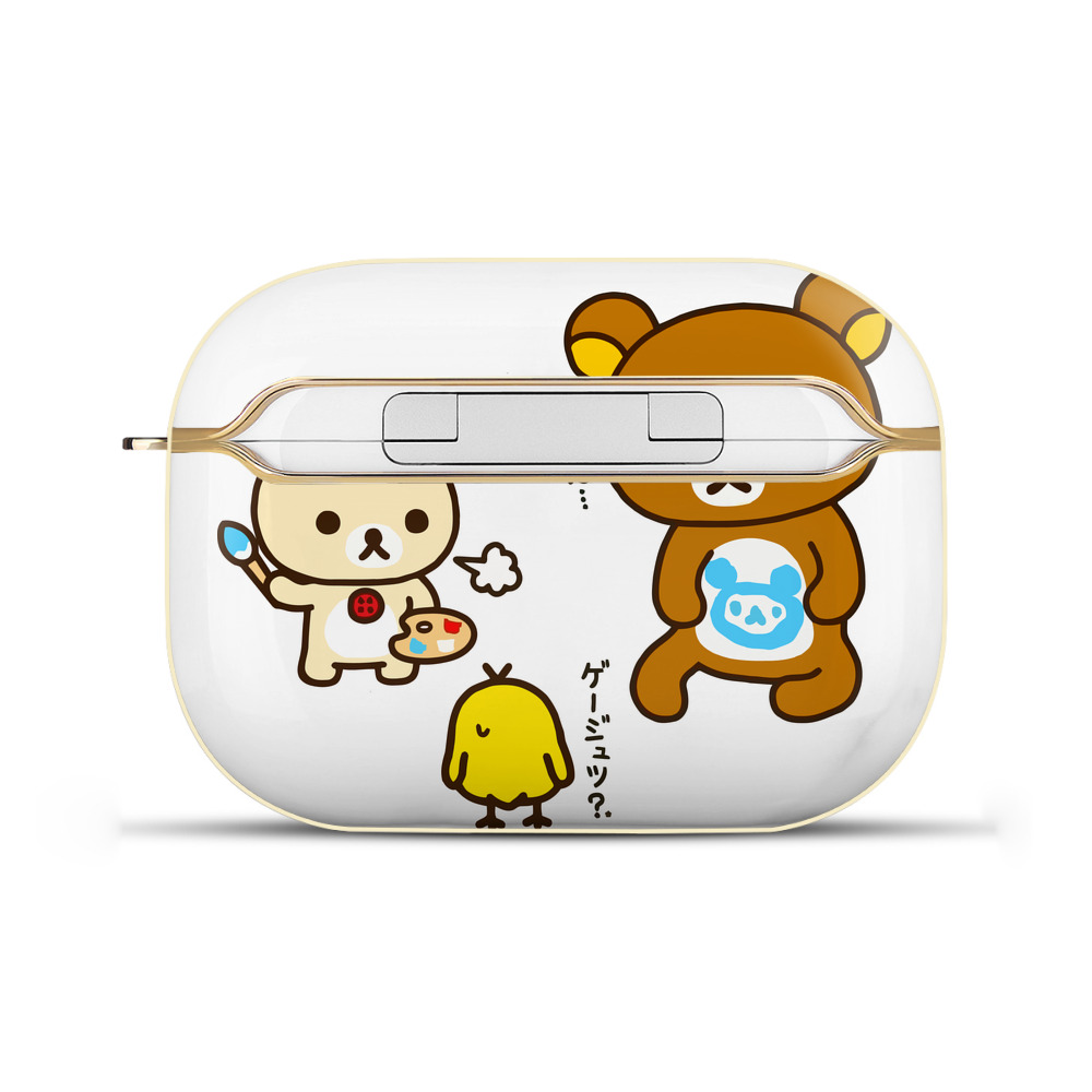 （画像用） リラックマ リラックマ キイロイトリ Rilakkuma Korilakkuma Kiiroitori 【AirPods Pro用】ハードシェル保護ケース｜耐衝撃・防指紋・カラビナ付き商品仕様