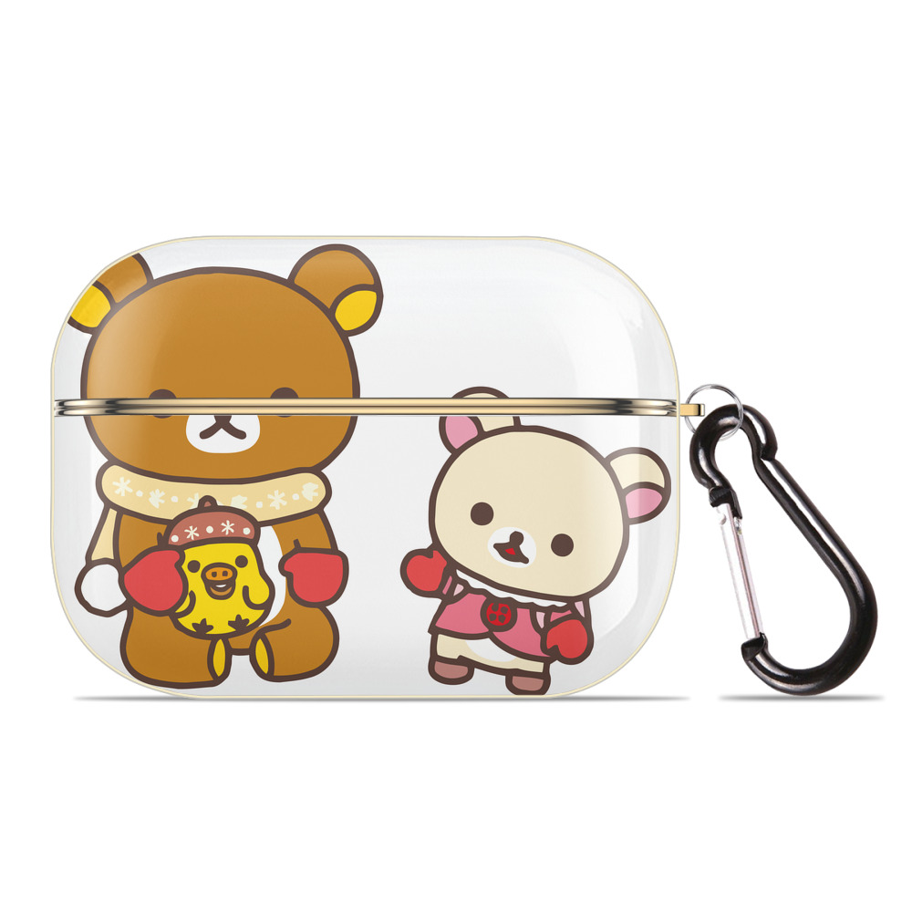 （画像用） リラックマ リラックマ キイロイトリ Rilakkuma Korilakkuma Kiiroitori 【AirPods Pro用】ハードシェル保護ケース｜耐衝撃・防指紋・カラビナ付き商品仕様