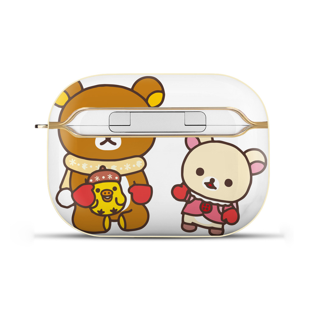 （画像用） リラックマ リラックマ キイロイトリ Rilakkuma Korilakkuma Kiiroitori 【AirPods Pro用】ハードシェル保護ケース｜耐衝撃・防指紋・カラビナ付き商品仕様