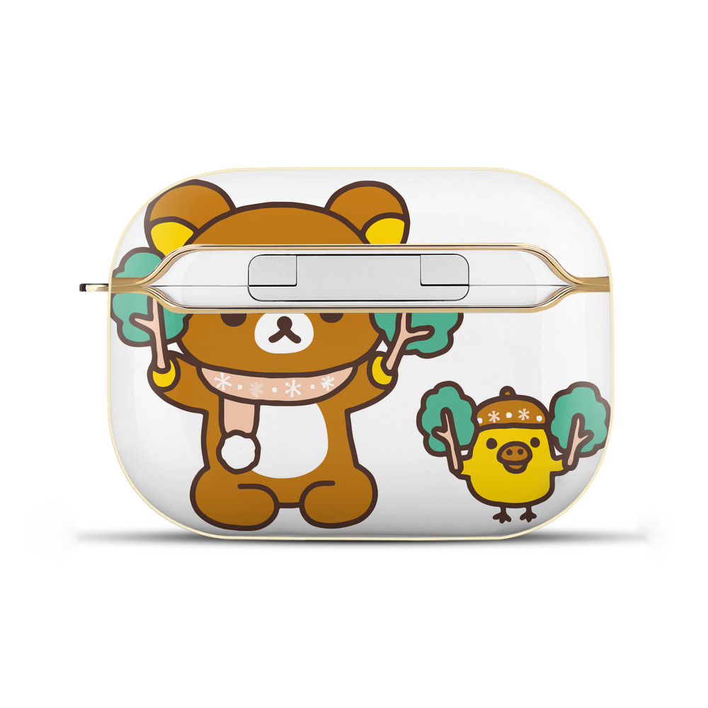 （画像用） リラックマ リラックマ キイロイトリ Rilakkuma Korilakkuma Kiiroitori 【AirPods Pro用】ハードシェル保護ケース｜耐衝撃・防指紋・カラビナ付き商品仕様