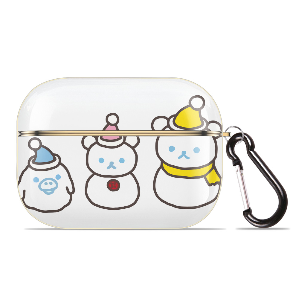 （画像用） リラックマ リラックマ キイロイトリ Rilakkuma Korilakkuma Kiiroitori 【AirPods Pro用】ハードシェル保護ケース｜耐衝撃・防指紋・カラビナ付き商品仕様