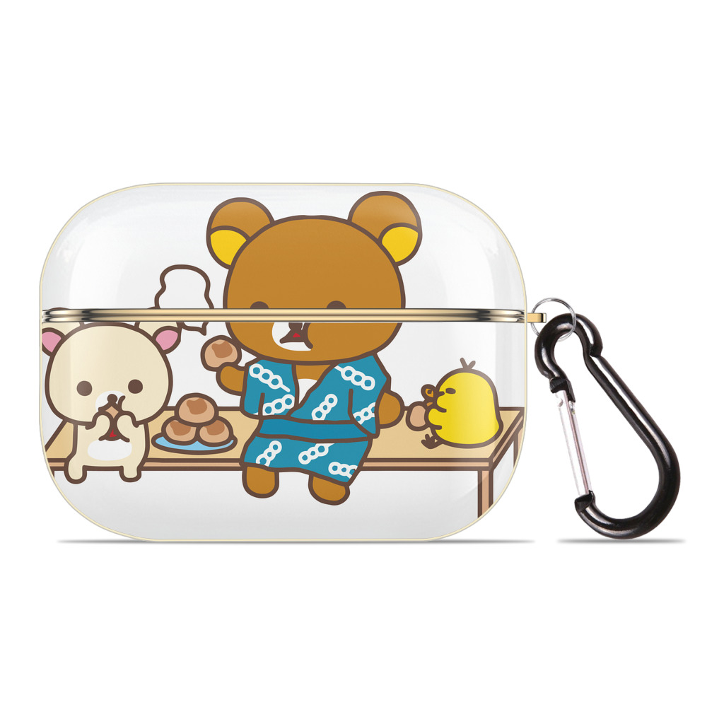 （画像用） リラックマ リラックマ キイロイトリ Rilakkuma Korilakkuma Kiiroitori 【AirPods Pro用】ハードシェル保護ケース｜耐衝撃・防指紋・カラビナ付き商品仕様