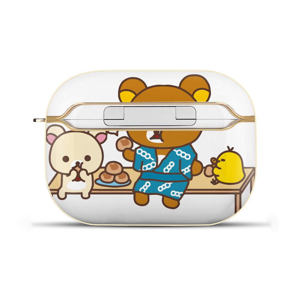 （画像用） リラックマ リラックマ キイロイトリ Rilakkuma Korilakkuma Kiiroitori 【AirPods Pro用】ハードシェル保護ケース｜耐衝撃・防指紋・カラビナ付き商品仕様