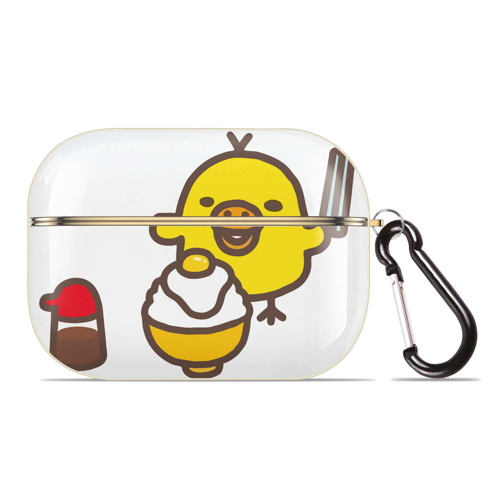 （画像用） リラックマ リラックマ キイロイトリ Rilakkuma Korilakkuma Kiiroitori 【AirPods Pro用】ハードシェル保護ケース｜耐衝撃・防指紋・カラビナ付き商品仕様