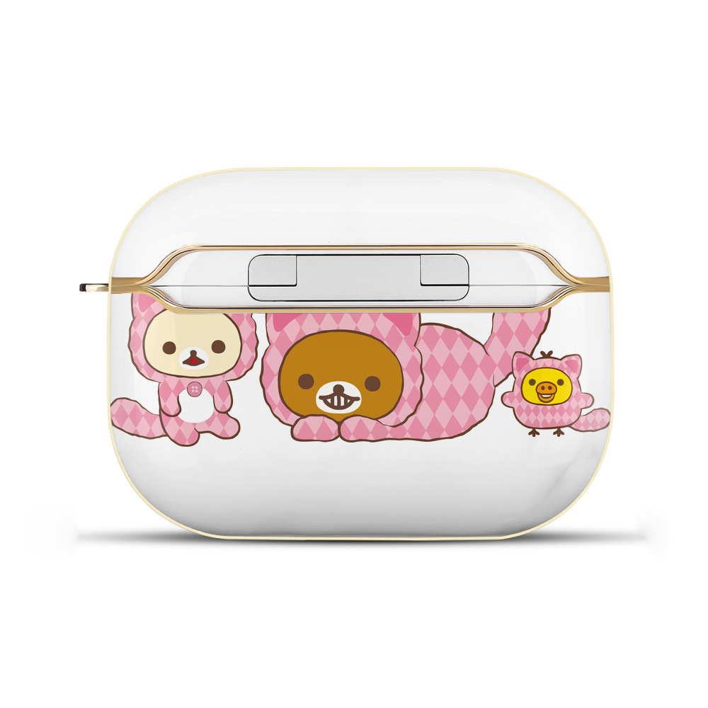 （画像用） リラックマ リラックマ キイロイトリ Rilakkuma Korilakkuma Kiiroitori 【AirPods Pro用】ハードシェル保護ケース｜耐衝撃・防指紋・カラビナ付き商品仕様
