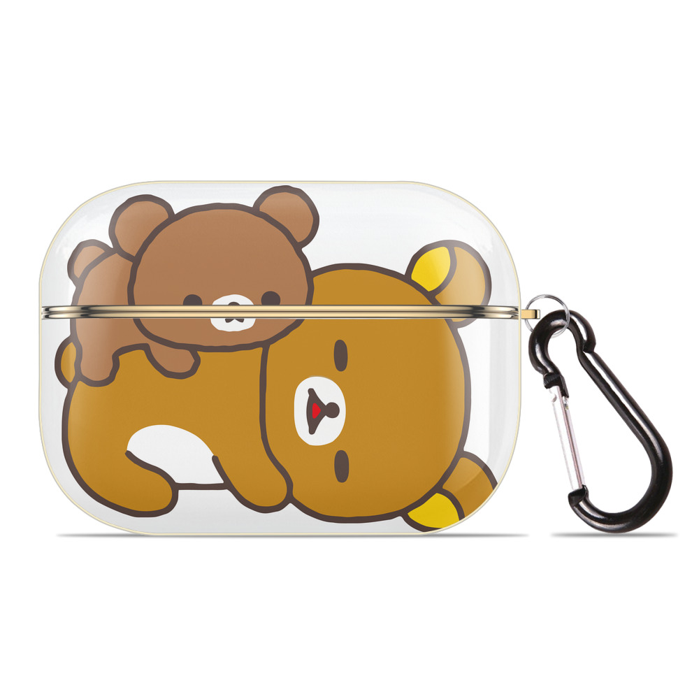 （画像用） リラックマ リラックマ キイロイトリ Rilakkuma Korilakkuma Kiiroitori 【AirPods Pro用】ハードシェル保護ケース｜耐衝撃・防指紋・カラビナ付き商品仕様
