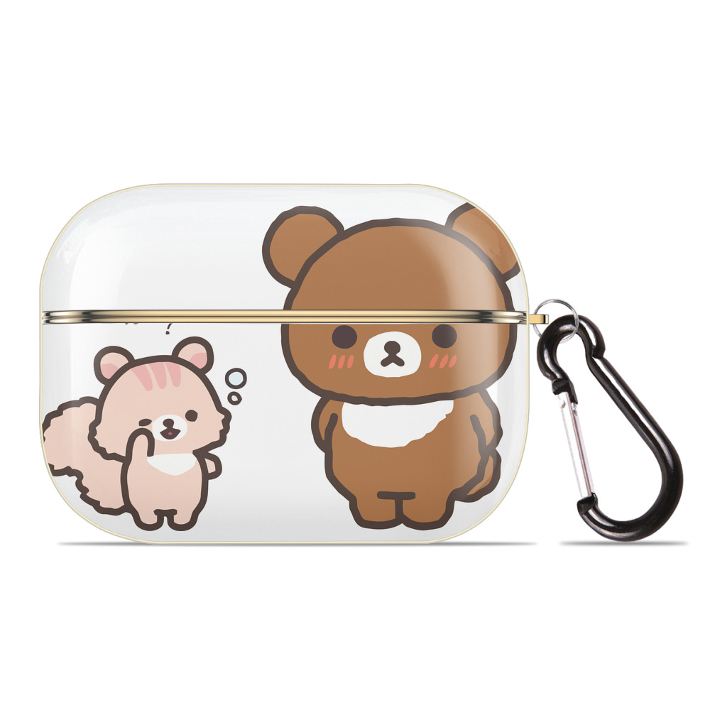 （画像用） リラックマ リラックマ キイロイトリ Rilakkuma Korilakkuma Kiiroitori 【AirPods Pro用】ハードシェル保護ケース｜耐衝撃・防指紋・カラビナ付き商品仕様