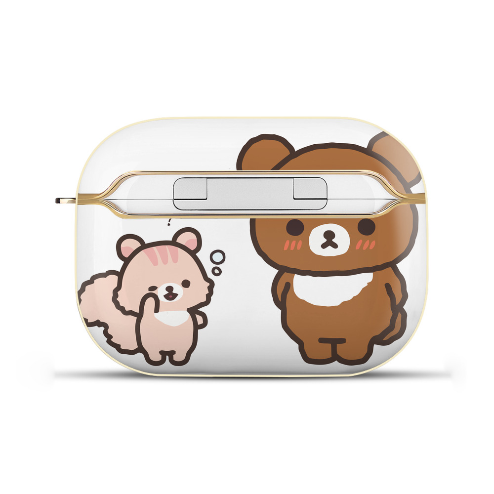 （画像用） リラックマ リラックマ キイロイトリ Rilakkuma Korilakkuma Kiiroitori 【AirPods Pro用】ハードシェル保護ケース｜耐衝撃・防指紋・カラビナ付き商品仕様