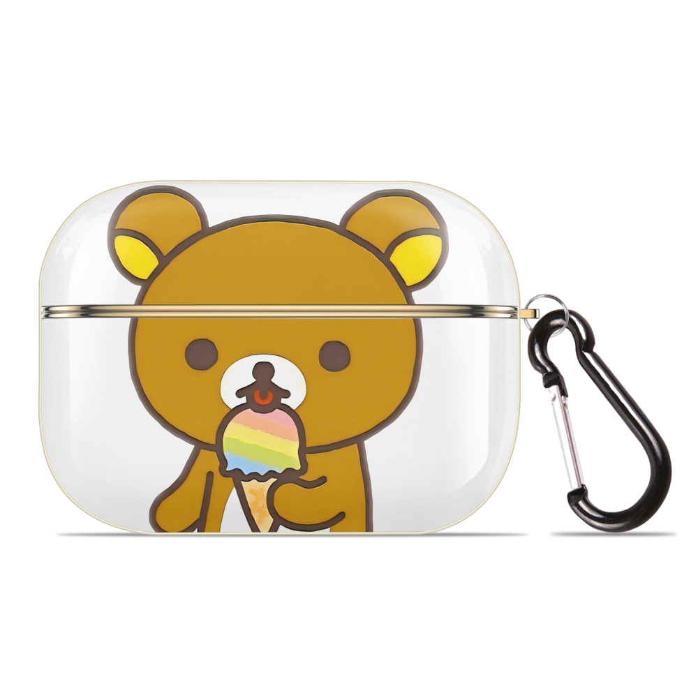 （画像用） リラックマ リラックマ キイロイトリ Rilakkuma Korilakkuma Kiiroitori 【AirPods Pro用】ハードシェル保護ケース｜耐衝撃・防指紋・カラビナ付き商品仕様