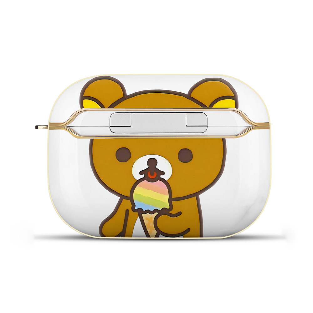 （画像用） リラックマ リラックマ キイロイトリ Rilakkuma Korilakkuma Kiiroitori 【AirPods Pro用】ハードシェル保護ケース｜耐衝撃・防指紋・カラビナ付き商品仕様