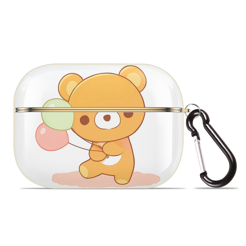 （画像用） リラックマ リラックマ キイロイトリ Rilakkuma Korilakkuma Kiiroitori 【AirPods Pro用】ハードシェル保護ケース｜耐衝撃・防指紋・カラビナ付き商品仕様