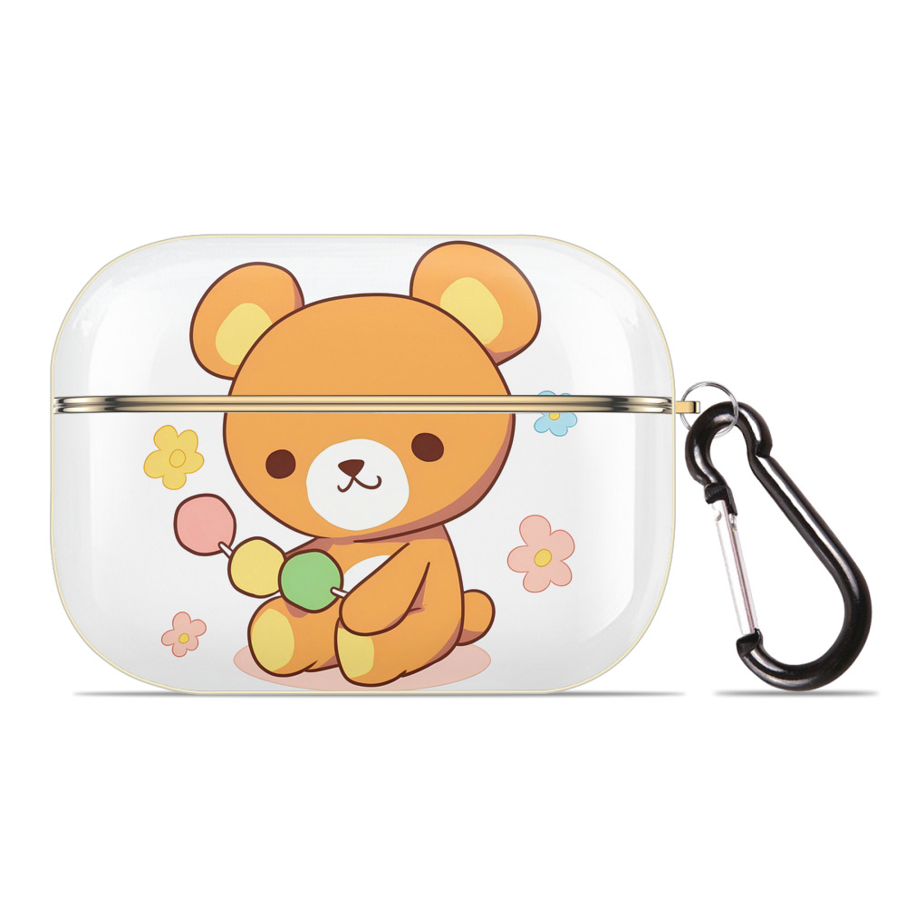 （画像用） リラックマ リラックマ キイロイトリ Rilakkuma Korilakkuma Kiiroitori 【AirPods Pro用】ハードシェル保護ケース｜耐衝撃・防指紋・カラビナ付き商品仕様