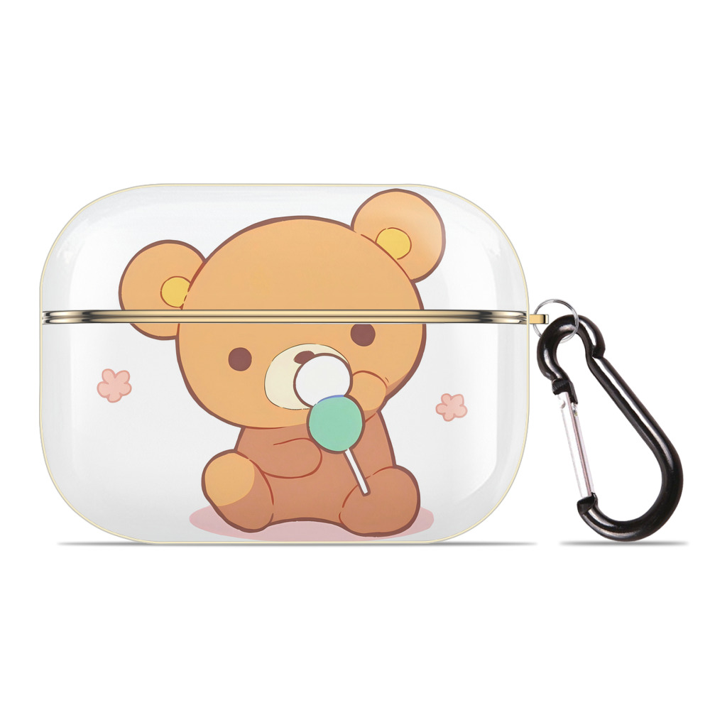 （画像用） リラックマ リラックマ キイロイトリ Rilakkuma Korilakkuma Kiiroitori 【AirPods Pro用】ハードシェル保護ケース｜耐衝撃・防指紋・カラビナ付き商品仕様
