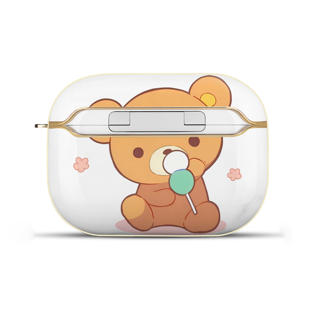 （画像用） リラックマ リラックマ キイロイトリ Rilakkuma Korilakkuma Kiiroitori 【AirPods Pro用】ハードシェル保護ケース｜耐衝撃・防指紋・カラビナ付き商品仕様