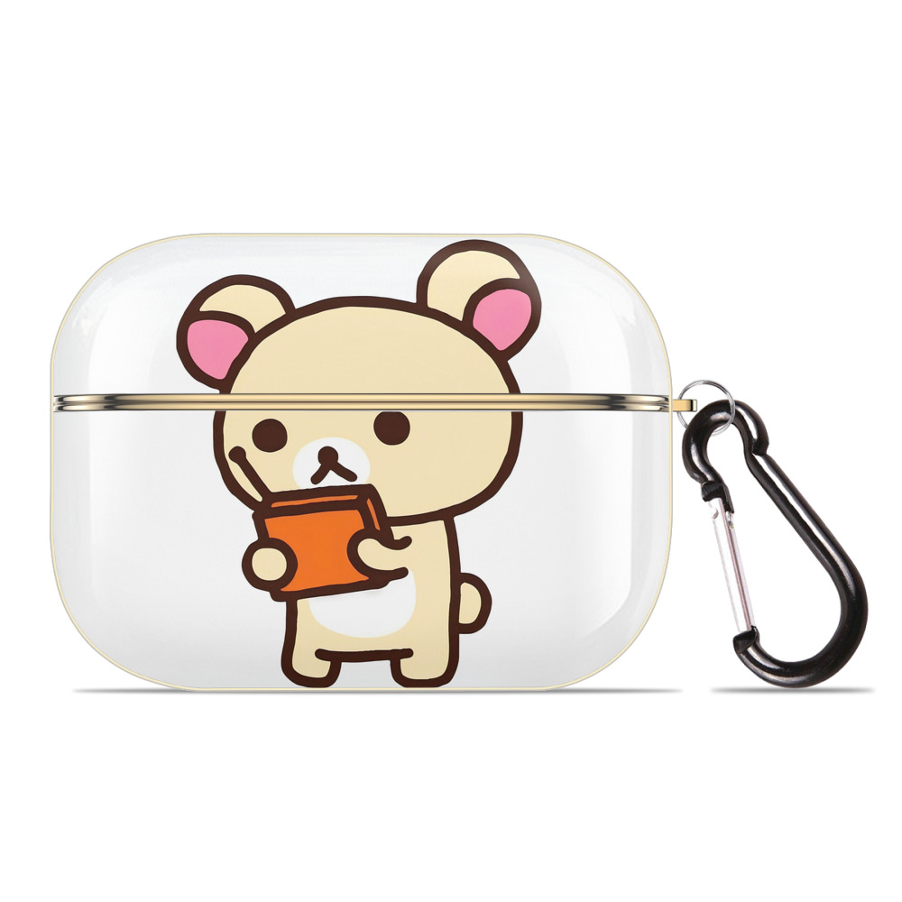 （画像用） リラックマ リラックマ キイロイトリ Rilakkuma Korilakkuma Kiiroitori 【AirPods Pro用】ハードシェル保護ケース｜耐衝撃・防指紋・カラビナ付き商品仕様