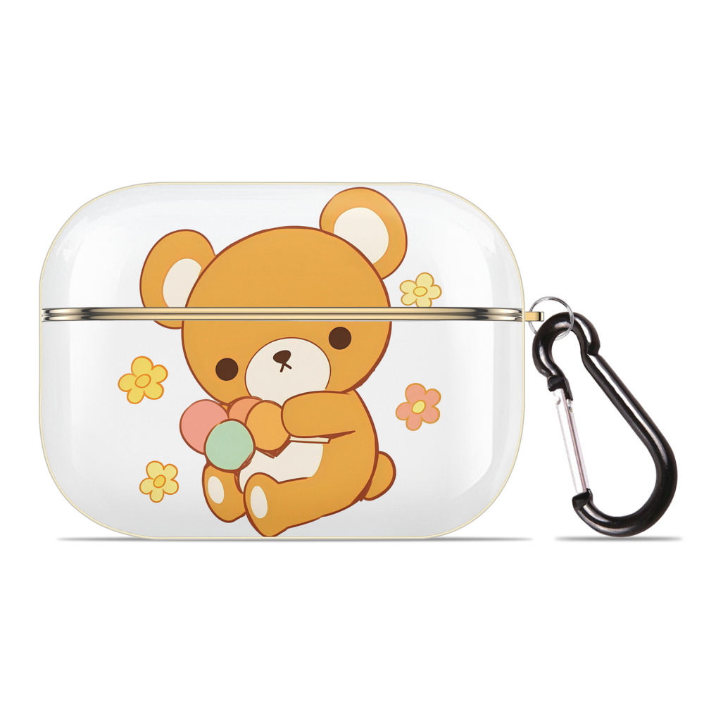（画像用） リラックマ リラックマ キイロイトリ Rilakkuma Korilakkuma Kiiroitori 【AirPods Pro用】ハードシェル保護ケース｜耐衝撃・防指紋・カラビナ付き商品仕様