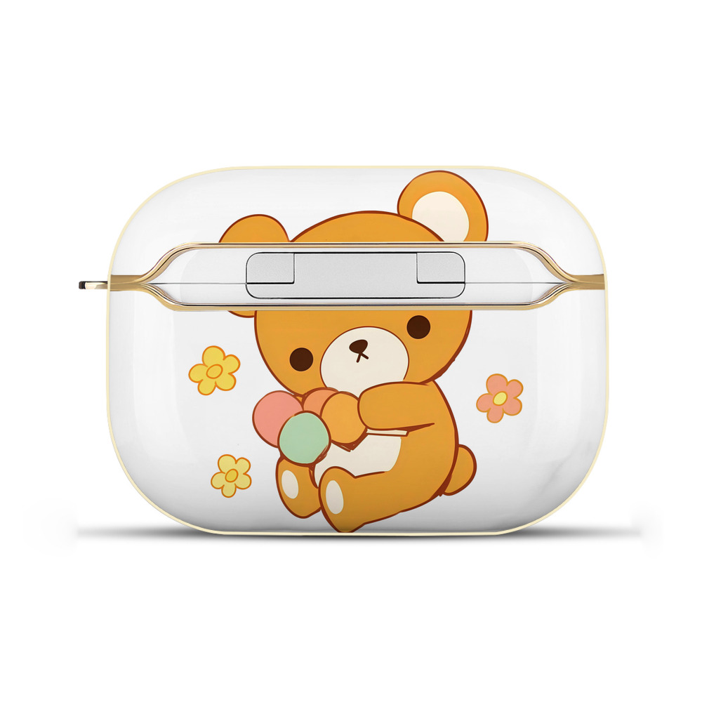 （画像用） リラックマ リラックマ キイロイトリ Rilakkuma Korilakkuma Kiiroitori 【AirPods Pro用】ハードシェル保護ケース｜耐衝撃・防指紋・カラビナ付き商品仕様