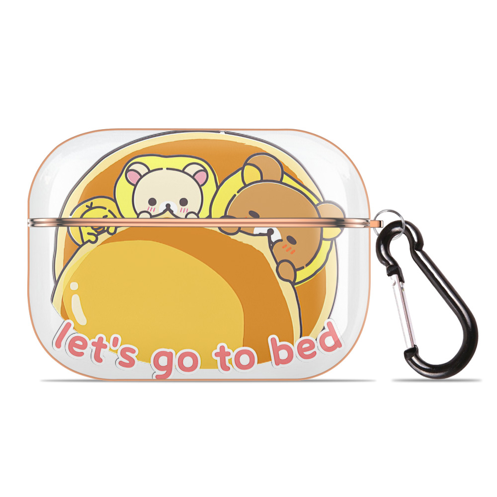 （画像用） リラックマ リラックマ キイロイトリ Rilakkuma Korilakkuma Kiiroitori 【AirPods Pro用】ハードシェル保護ケース｜耐衝撃・防指紋・カラビナ付き商品仕様
