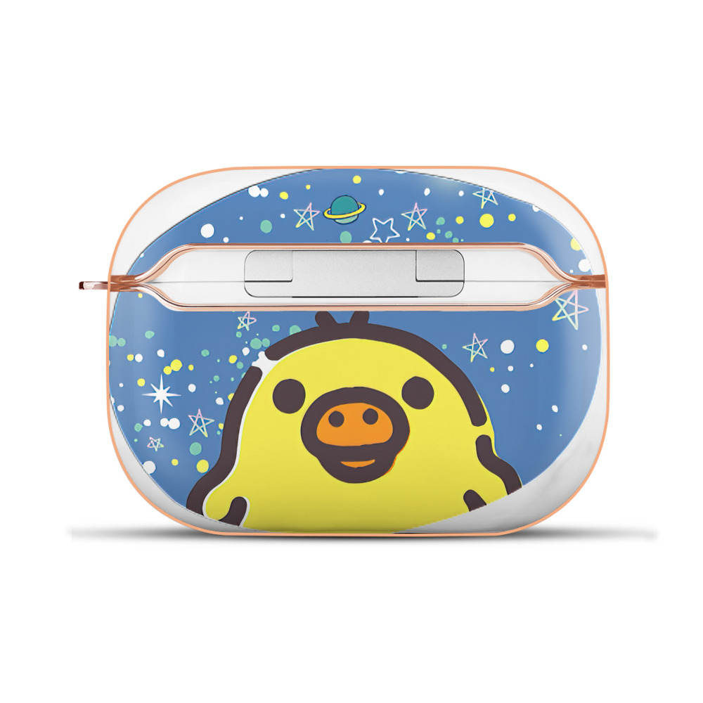 （画像用） リラックマ リラックマ キイロイトリ Rilakkuma Korilakkuma Kiiroitori 【AirPods Pro用】ハードシェル保護ケース｜耐衝撃・防指紋・カラビナ付き商品仕様